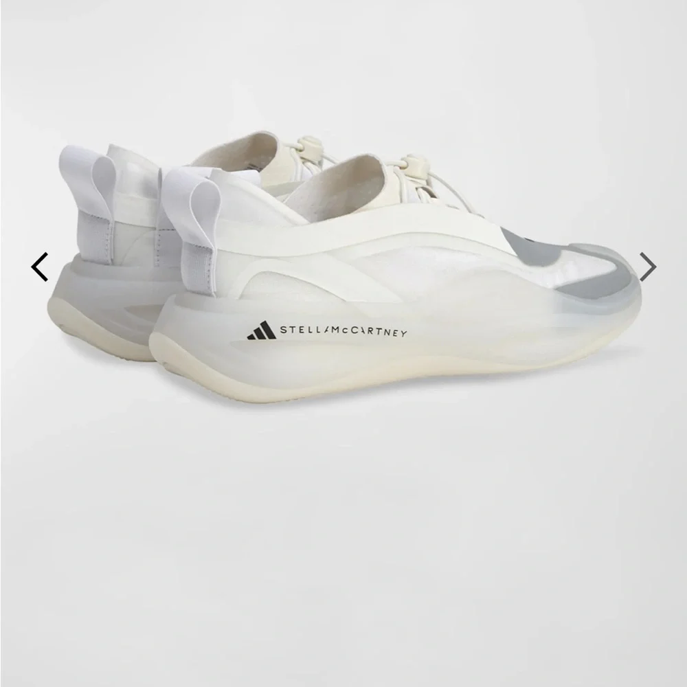 Adidas by Stella McCartney White and Gray Sneakers - Picture 6 of 7
